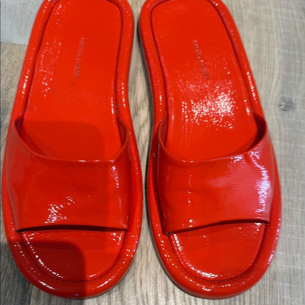 Rachel Comey Red Sandals Sleek Minimalist Design